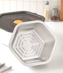 Tava gastronorm din inox cu capac, 2 l - Img 4
