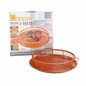 Tava gatire alimente fara ulei, coacere uniforma, antiaderenta,32,5x32,5x8,5 cm, aramiu