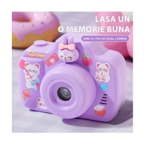 Aparat foto copii, display 2", microSD, Incarcare USB, 5 jocuri, filtre si rame creative - Img 4