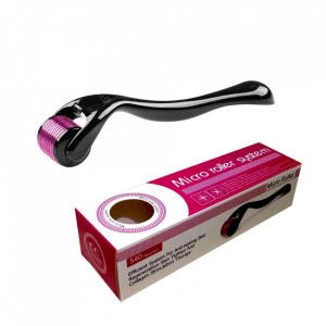 Aparat masaj facial dermaroller pentru regenerarea pielii, 540 ace din titan, 0.75 mm - Img 5