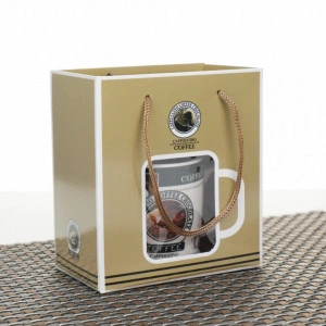 Cana cu lingurita, coffe , 18 ml , ambalaj cadou
