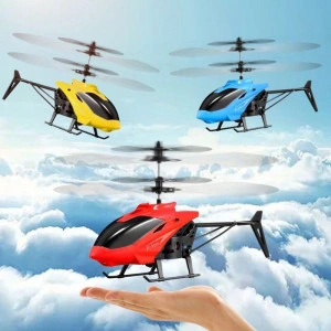 Elicopter cu inductie, Control din Gesturi sau Telecomanda, Sistem gyroscopic, Lumini LED, Incarcare USB - Img 5