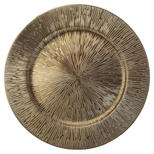 Farfurie suport Gold, plastic 33 cm, 6 buc - Img 7