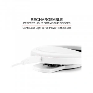 Lampa circulara inel selfie Ring Light telefon , cu clips, - Img 5