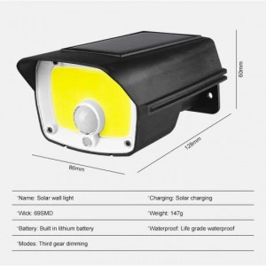 Lampa solara, prindere pe perete sau fixare in pamant - Img 2