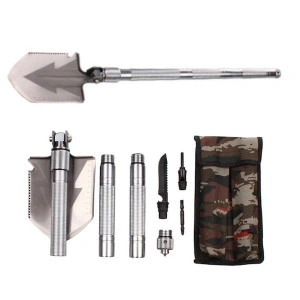 Lopata militara de camping Pliabila– Kit Multifunctional din Otel - Img 3