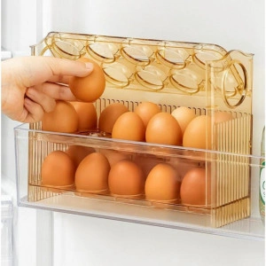 Organizator frigider pentru ouă din plastic, 30 de locuri - Img 2