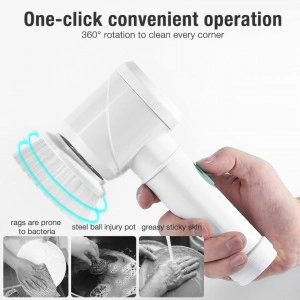 Perie de curatare Magic Brush 5 in 1, cu diferite capete de curatare - Img 4