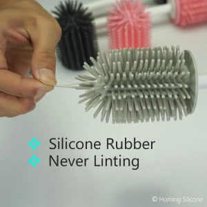 Perie de toaletă din silicon cu suport - Img 6