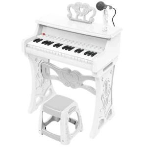 Pian electronic pentru copii cu microfon, , Electronic Piano suport portativ, 25 de clape, 22 de melodii