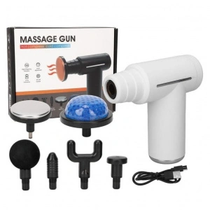 Pistol de kinetoterapie miofascial cu compresa calda si rece, 6 capete, fara fir