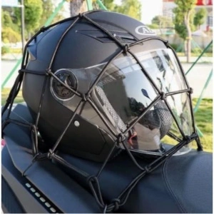 Plasă Elastică de Bagaje pentru Motocicletă 40x40 cm cu Cârlige de Fixare - Img 3