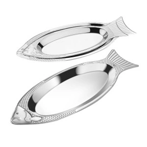Platou peste din inox – Argintiu / Auriu – 35, 40, 45 cm - Img 2