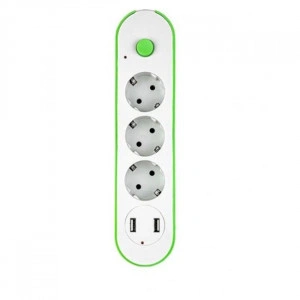 Prelungitor 3 prize, 2 USB, 5m