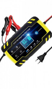 Redresor smart acumulatori auto - moto ,12V, 4ah-100ah cu display , 6A viteza maxima incarcare , inteligent , functie de reparare acumulator prin impulsuri si posibilitate incarcare pe masina (inclusiv cu start -stop