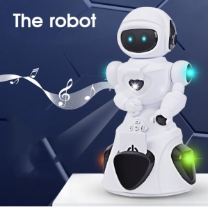 Robot inteligent cu inductie, card de proximitate, deplasare 360 grade, cu sunete si lumini, limba engleza - Img 6