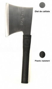 Satâr macelarie otel carbon pentru spart oase, maner cauciucat, 40 cm, 1000 gr - Img 3