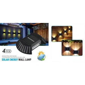 Set 4 lampi solare de exterior, pentru perete, iluminare bidirectionala - Img 3
