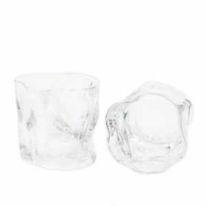 Set 4 pahare pentru bautura, cristal stralucitor, 8x8x7cm - Img 3