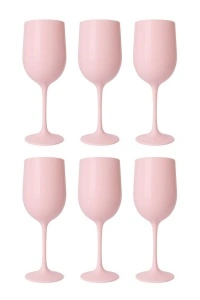 Set6 pahar de vin elegant, reutilizabil din policarbonat, 470 ml