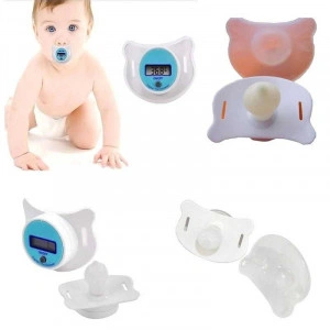 Suzeta cu Termometru, Capac Protectie, Baterie, Display LCD, BLUKIDS, buton on/of - Img 3