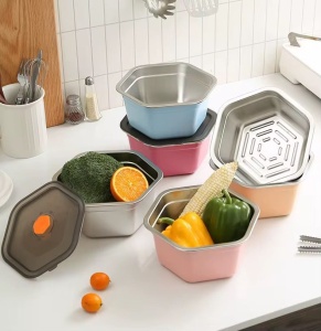 Tava gastronorm din inox cu capac, 2 l - Img 5