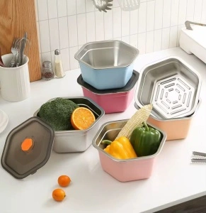 Tava gastronorm din inox cu capac, 2 l - Img 5