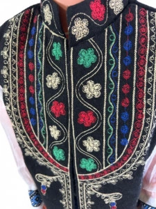 Vesta traditionala copii, broderie colorata - Img 2