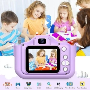 Aparat foto copii, display 2", microSD, Incarcare USB, 5 jocuri, filtre si rame creative - Img 5