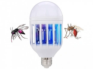 Bec 2 IN 1, LED antiinsecte cu lampa UV, elimina tantarii din camera - Img 7
