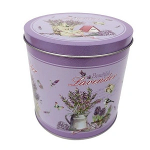 Cana realizata din ceramica in cutie decorativa, model lavanda - Img 3