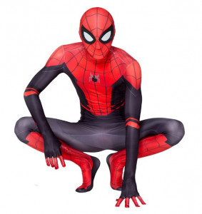 Costum carnaval cu mască – model roșu/negru, adult - Img 3