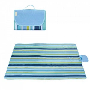 Covoras de picnic/Rogojina, PVC/Poliester, Portabil, Pliabil, 195x144 cm, Multicolor - Img 2