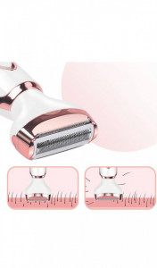 Epilator 4 in 1, Wet & Dry, 4 accesorii, cap de epilare lavabil - Img 4