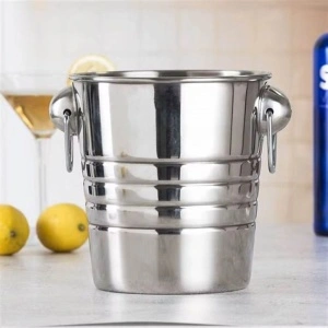 Frapiera gheata inox cu manere, cleste de gheata inclus - Img 6