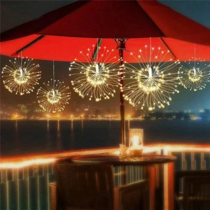 Instalatie luminoasa cu priza, cu telecomanda, 8 moduri iluminare, interior-exterior, IP44, 500 LED, 5 buc