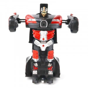 Jucarie Transformer 2in1, masina si robot, cu telecomanda, 30cm, rosu - Img 4