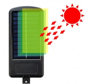 Lampa solara 160 LED cu senzor de miscare, telecomanda - Img 5