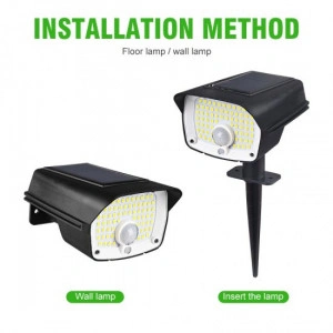 Lampa solara, prindere pe perete sau fixare in pamant - Img 3