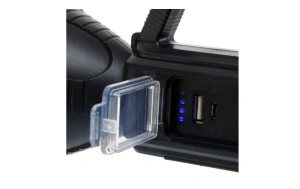 Lanterna solara reincarcabila, Acumulator Li-Ion, PowerBank USB, LED lateral, Indicator Baterie - Img 2