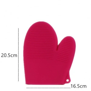 Manusa din silicon termorezistent pentru bucatarie, verde - Img 2