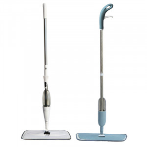 Mop magic cu pulverizator si rezervor apa, uscare rapida, rotatie 360°, Blu - Img 1