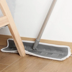 Mop plat din microfibra, rotire 360°, 42x12x130cm