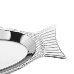 Platou peste din inox – Argintiu / Auriu – 35, 40, 45 cm - Img 3
