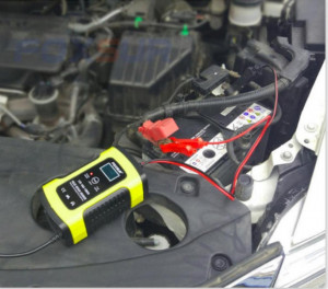 Redresor smart acumulatori auto - moto ,12V, 4ah-100ah cu display , 6A viteza maxima incarcare , inteligent , functie de reparare acumulator prin impulsuri si posibilitate incarcare pe masina (inclusiv cu start -stop - Img 2