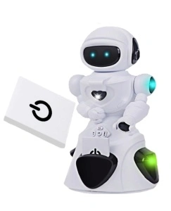 Robot inteligent cu inductie, card de proximitate, deplasare 360 grade, cu sunete si lumini, limba engleza