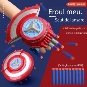 Scut Lansator cu Proiectile EVA – Jucărie Transformabilă pentru Copii - Img 2