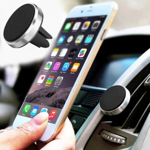 Suport Auto pentru Smartphone cu sistem de fixare în grila de aerisire , auriu
