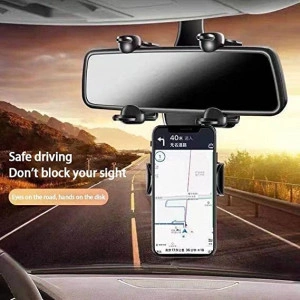 Suport auto reglabil pentru telefon cu prindere la oglinda - Img 3