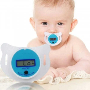 Suzeta cu Termometru, Capac Protectie, Baterie, Display LCD, BLUKIDS, buton on/of - Img 4